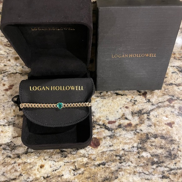 Logan Hollowell Queen Emerald Heart Cuban Bracelet - Picture 5 of 5